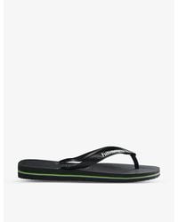 Havaianas - Brasil Logo-Print Rubber Flip-Flops - Lyst