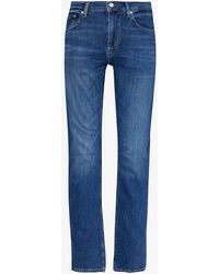 FRAME - Modern Belt-loops Straight-leg Regular-fit Stretch Recycled-denim-blend Jeans - Lyst