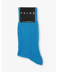 FALKE - Utical Classic Tale Logo-print Cotton-blend Knitted Socks - Lyst