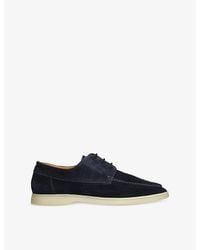 Aurélien - Boat Lace-Up Suede Loafers - Lyst