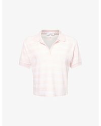 Sporty & Rich - Src Terry Striped Cotton Polo Shirt - Lyst