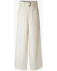Soeur - Vagabond Wide-leg High-rise Cotton-blend Trousers - Lyst