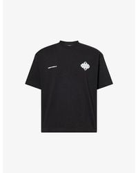 The Couture Club - Motion-Blurred Emblem Short-Sleeve Cotton T-Shirt - Lyst