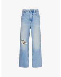 GOOD AMERICAN - Good Standard Baggy Low-Rise Denim Jeans - Lyst