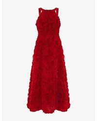 Phase Eight - Angeline Rose-Texture Sleeveless Woven Midaxi Dress - Lyst