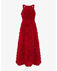 Phase Eight - Angeline Rose-Texture Sleeveless Woven Midaxi Dress - Lyst