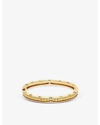 BVLGARI - B.Zero1 18Ct- And 0.87Ct Diamond Bangle Bracelet - Lyst