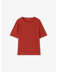 JOSEPH - Rubin Short-Sleeved Silk Top - Lyst
