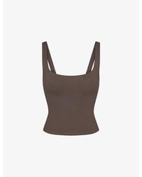 NikeSKIMS - Matte Square-Neck Jersey Tank Top - Lyst