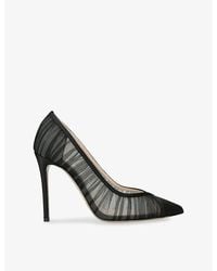 Andrea Wazen - Nora 105 Satin Heeled Pumps - Lyst