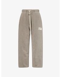 Fear Of God - Classic-Fit Logo-Embroidered Cotton-Fleece Jogging Bottoms - Lyst