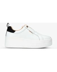 Carvela Kurt Geiger - Connected Slips-on Leather Flatofrm Trainers - Lyst