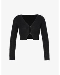 Jacquemus - Le Cardigan Alzou Cropped Mohair Wool-blend Knitted Cardigan - Lyst
