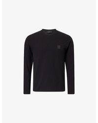Stone Island - Ghost Patch Long-Sleeve Cotton T-Shirt - Lyst