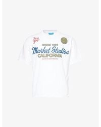 Market - Pure Short-Sleeve Cotton-Jersey T-Shirt - Lyst