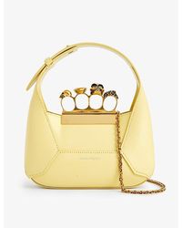 Alexander McQueen - The Jewelled Hobo Mini Leather Shoulder Bag - Lyst