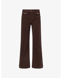 PAIGE - Leenah 32-Inch Patch-Pocket Stretch-Denim Jeans - Lyst