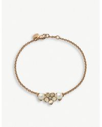 Shaun Leane - Cherry Blossom Rose Gold-plated Vermeil Sterling Silver, Pearl And Diamond Bracelet - Lyst