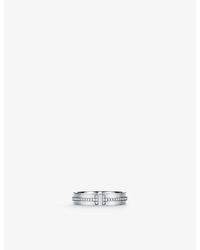 Tiffany & Co. - Tiffany T Narrow 18Ct- And 0.13Ct Brilliant-Cut Diamond Ring - Lyst
