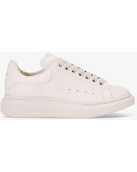 Alexander McQueen - Mono Show Brand-foiled Leather Low-top Trainers - Lyst