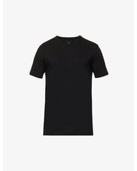 FALKE - Regular-Fit Crewneck Stretch-Cotton T-Shirt - Lyst