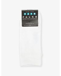 FALKE - Sensitive London Logo-print Cotton-blend Knitted Socks - Lyst