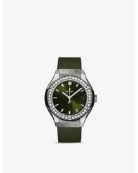 Hublot - 581.nx.7071.rx.1104 Classic Fusion Titanium And Diamond Quartz Watch - Lyst