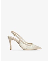 Dune - Compassionate Rhinestone-Embellished Mesh Courts - Lyst
