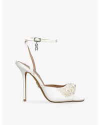 Steve Madden - Atheria Satin Heeled Sandals - Lyst