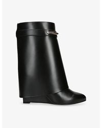 Givenchy - Shark 95 Leather Ankle Boots - Lyst