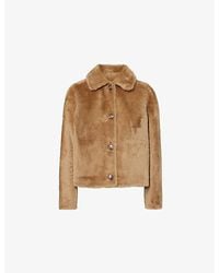 Yves Salomon - Collar Slip-Pocket Regular-Fit Shearling Jacket - Lyst