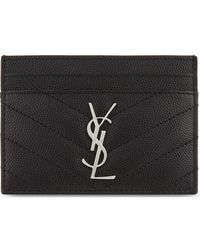 saint laurent monogram quilted wallet