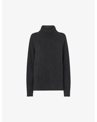 Whistles - Turtleneck Relaxed-Fit Cashmere Jumper - Lyst