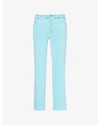 GOOD AMERICAN - Good Straight-leg Mid-rise Denim-blend Jeans - Lyst