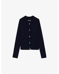 Zadig & Voltaire - Marcy Jewel-Embellished Cashmere Cardigan - Lyst