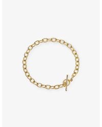 Astley Clarke - Biography T-Bar 18Ct-Plated Vermeil Sterling- Bracelet - Lyst