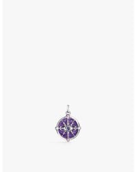 Thomas Sabo - Eye Sterling- Enamel, Zirconia And Glass Pendant - Lyst