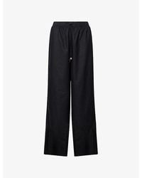 Seafolly - Palermo Wide-Leg Linen-Blend Trousers - Lyst