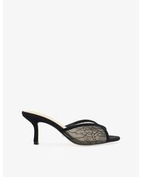 Dune - Monarchs Heeled Woven Mules - Lyst
