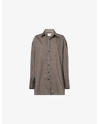 Dissh - Sable Pinstripe Cotton-Blend Shirt - Lyst
