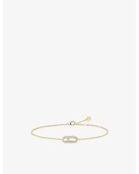 Messika - Care(S) Pavé 18Ct And 0.07Ct Diamond Bracelet - Lyst