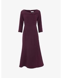 Phase Eight - Sienna Tux Woven Midi Dress - Lyst