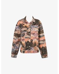 Mistress Rocks - Thoughts Graphic-Print Relaxed-Fit Denim Jacket - Lyst