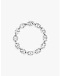 Apm Monaco - Maille Marine Sterling- And Zirconia Bracelet - Lyst