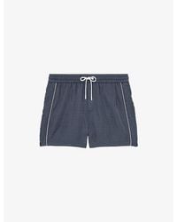 Reiss - Breeze Pipe-Detail Woven Swim Shorts - Lyst