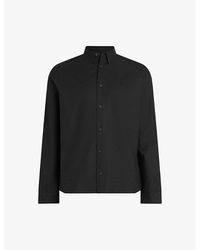 AllSaints - Hermosa Logo-embroidered Relaxed-fit Cotton Shirt - Lyst