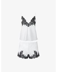 Bluebella - Anastasia Lace-Insert Satin Pyjama Set - Lyst