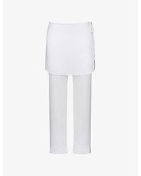 House Of Cb - Leona Sateen Trousers With Over-Skirt - Lyst