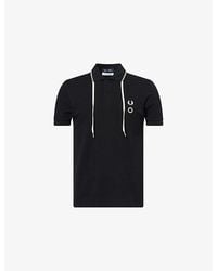 Fred Perry - X Craig Drawstring-Collar Cotton Polo T-Shirt - Lyst