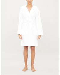 The White Company Hydrocotton Hooded Dressing Gown - White